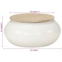 Mesa de centro de madera maciza de mango blanca 51x51x27 cm de , Mesas de centro - Ref: Foro24-352052, Precio: 169,04 €, Desc...