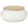 Mesa de centro de madera maciza de mango blanca 51x51x27 cm de , Mesas de centro - Ref: Foro24-352052, Precio: 166,28 €, Desc...