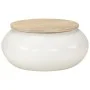 Mesa de centro de madera maciza de mango blanca 51x51x27 cm de , Mesas de centro - Ref: Foro24-352052, Precio: 166,28 €, Desc...