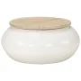 Mesa de centro de madera maciza de mango blanca 51x51x27 cm de , Mesas de centro - Ref: Foro24-352052, Precio: 166,28 €, Desc...