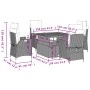 Set de muebles jardín 5 pzas con cojines ratán sintético negro de , Conjuntos de jardín - Ref: Foro24-3277437, Precio: 591,84...
