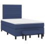 Cama box spring con colchón tela azul 120x190 cm de , Camas y somieres - Ref: Foro24-3270368, Precio: 418,39 €, Descuento: %