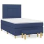 Box spring bed with blue fabric mattress 120x190 cm by , Beds and slatted bases - Ref: Foro24-3270410, Price: 428,72 €, Disco...