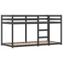Litera con cortinas madera maciza de pino azul 90x200 cm de , Camas y somieres - Ref: Foro24-3283869, Precio: 236,33 €, Descu...