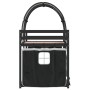 Litera con cortinas madera maciza pino blanco y negro 90x190 cm de , Camas y somieres - Ref: Foro24-3283973, Precio: 232,61 €...