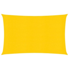 Toldo de vela rectangular HDPE amarillo 160 g/m² 5x7 m de , Sombrillas - Ref: Foro24-311577, Precio: 69,13 €, Descuento: %