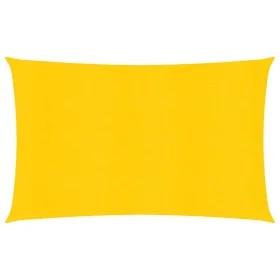 Rectangular yellow HDPE sail shade 160 g/m² 6x8 m by , Umbrellas - Ref: Foro24-311580, Price: 87,70 €, Discount: %