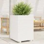 Jardinera madera maciza de pino blanco 50x50x72 cm de , Maceteros y jardineras - Ref: Foro24-3282610, Precio: 184,09 €, Descu...