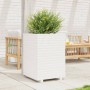 Jardinera madera maciza de pino blanco 50x50x72 cm de , Maceteros y jardineras - Ref: Foro24-3282610, Precio: 186,47 €, Descu...