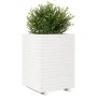 Jardinera madera maciza de pino blanco 50x50x72 cm de , Maceteros y jardineras - Ref: Foro24-3282610, Precio: 184,09 €, Descu...