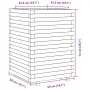 Jardinera madera maciza de pino blanco 50x50x72 cm de , Maceteros y jardineras - Ref: Foro24-3282610, Precio: 184,09 €, Descu...