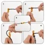 Cuerda de vientos con tensores reflectantes 8 piezas 4 m 4 mm de , Accesorios para tiendas de campaña - Ref: Foro24-4008135, ...