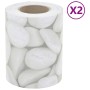 Pantallas de privacidad jardín 2 uds PVC mármol gris 35x0,19 m de , Paneles de vallas - Ref: Foro24-3294937, Precio: 65,80 €,...