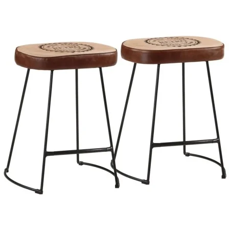 Taburetes de bar 2 uds marrón oscuro 40x29,5x53 cm de , Taburetes de cocina - Ref: Foro24-358929, Precio: 58,25 €, Descuento: %
