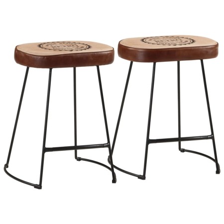 Taburetes de bar 2 uds marrón oscuro 40x29,5x53 cm de , Taburetes de cocina - Ref: Foro24-358929, Precio: 58,70 €, Descuento: %