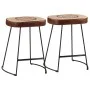 Taburetes de bar 2 uds marrón oscuro 40x29,5x53 cm de , Taburetes de cocina - Ref: Foro24-358929, Precio: 58,25 €, Descuento: %