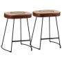 Taburetes de bar 2 uds marrón oscuro 40x29,5x53 cm de , Taburetes de cocina - Ref: Foro24-358929, Precio: 58,70 €, Descuento: %