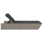 Double sun lounger with gray synthetic rattan cushions by , Loungers - Ref: Foro24-368181, Price: 298,29 €, Discount: %