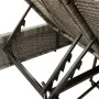 Double sun lounger with gray synthetic rattan cushions by , Loungers - Ref: Foro24-368181, Price: 298,29 €, Discount: %
