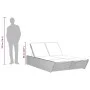 Double sun lounger with gray synthetic rattan cushions by , Loungers - Ref: Foro24-368181, Price: 298,29 €, Discount: %