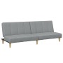 Sofá cama de 2 plazas con taburete tela gris claro de , Sofás - Ref: Foro24-3258138, Precio: 304,92 €, Descuento: %