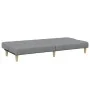 Sofá cama de 2 plazas con taburete tela gris claro de , Sofás - Ref: Foro24-3258138, Precio: 300,42 €, Descuento: %