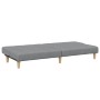 Sofá cama de 2 plazas con taburete tela gris claro de , Sofás - Ref: Foro24-3258138, Precio: 304,92 €, Descuento: %