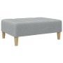 Sofá cama de 2 plazas con taburete tela gris claro de , Sofás - Ref: Foro24-3258138, Precio: 304,92 €, Descuento: %