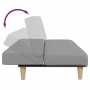 Sofá cama de 2 plazas con taburete tela gris claro de , Sofás - Ref: Foro24-3258138, Precio: 304,92 €, Descuento: %