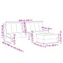 Sofá cama de 2 plazas con taburete tela gris claro de , Sofás - Ref: Foro24-3258138, Precio: 304,92 €, Descuento: %