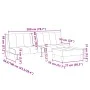 Zweiplätziges Schlafsofa mit Hocker, helles graues Stoffpolster. von , Sofas - Ref: Foro24-3258138, Preis: 300,42 €, Rabatt: %