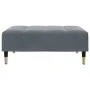 Sofá cama de 2 plazas con taburete terciopelo gris oscuro de , Sofás - Ref: Foro24-3258146, Precio: 331,87 €, Descuento: %