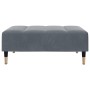 Sofá cama de 2 plazas con taburete terciopelo gris oscuro de , Sofás - Ref: Foro24-3258146, Precio: 336,30 €, Descuento: %
