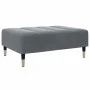 Sofá cama de 2 plazas con taburete terciopelo gris oscuro de , Sofás - Ref: Foro24-3258146, Precio: 331,87 €, Descuento: %