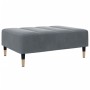 Sofá cama de 2 plazas con taburete terciopelo gris oscuro de , Sofás - Ref: Foro24-3258146, Precio: 336,30 €, Descuento: %