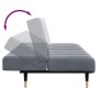 Sofá cama de 2 plazas con taburete terciopelo gris oscuro de , Sofás - Ref: Foro24-3258146, Precio: 336,30 €, Descuento: %