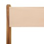 Set de comedor de jardín 5 pzas tela madera maciza beige de , Conjuntos de jardín - Ref: Foro24-3281775, Precio: 278,32 €, De...