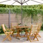 Set de comedor jardín 5 pzas polipropileno madera maciza beige de , Conjuntos de jardín - Ref: Foro24-3281819, Precio: 496,86...