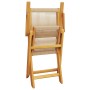 Set de comedor jardín 5 pzas polipropileno madera maciza beige de , Conjuntos de jardín - Ref: Foro24-3281819, Precio: 496,86...