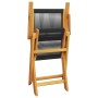 Sillas de jardín reclinables 8 uds madera maciza acacia negro de , Sillas de jardín - Ref: Foro24-3214567, Precio: 541,60 €, ...
