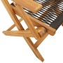 Sillas de jardín reclinables 8 uds madera maciza acacia negro de , Sillas de jardín - Ref: Foro24-3214567, Precio: 541,60 €, ...