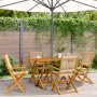 Sillas de jardín plegables 4 uds madera maciza acacia beige de , Sillas de jardín - Ref: Foro24-3214571, Precio: 363,73 €, De...