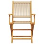 Sillas de jardín plegables 4 uds madera maciza acacia beige de , Sillas de jardín - Ref: Foro24-3214571, Precio: 363,73 €, De...