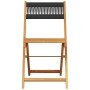 Sillas de jardín reclinables 6 uds madera maciza acacia negro de , Sillas de jardín - Ref: Foro24-3214602, Precio: 253,99 €, ...