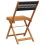 Sillas de jardín reclinables 6 uds madera maciza acacia negro de , Sillas de jardín - Ref: Foro24-3214602, Precio: 253,99 €, ...