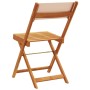 Sillas de jardín plegables 8 uds madera maciza y tela beige de , Sillas de jardín - Ref: Foro24-3214621, Precio: 332,51 €, De...
