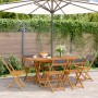 Sillas de jardín plegables 6 uds madera maciza y tela antracita de , Sillas de jardín - Ref: Foro24-3214614, Precio: 213,72 €...