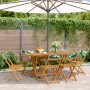 Sillas de jardín reclinables 6 uds madera maciza y tela verde de , Sillas de jardín - Ref: Foro24-3214623, Precio: 238,89 €, ...