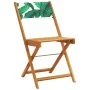 Sillas de jardín reclinables 6 uds madera maciza y tela verde de , Sillas de jardín - Ref: Foro24-3214623, Precio: 249,08 €, ...