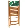 Sillas de jardín reclinables 6 uds madera maciza y tela verde de , Sillas de jardín - Ref: Foro24-3214623, Precio: 249,08 €, ...